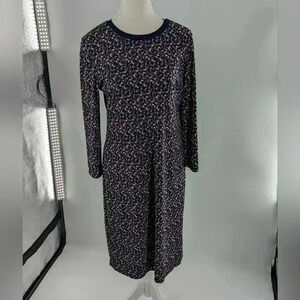 Womens Ralph Lauren Sheath Dress Spandex Stretch Geometric Long Sleeve Size M